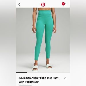 NWT Lululemon Align with pockets. Size 6